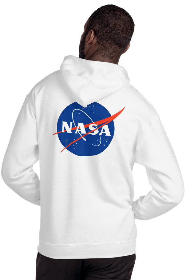 White hoodie nasa sale